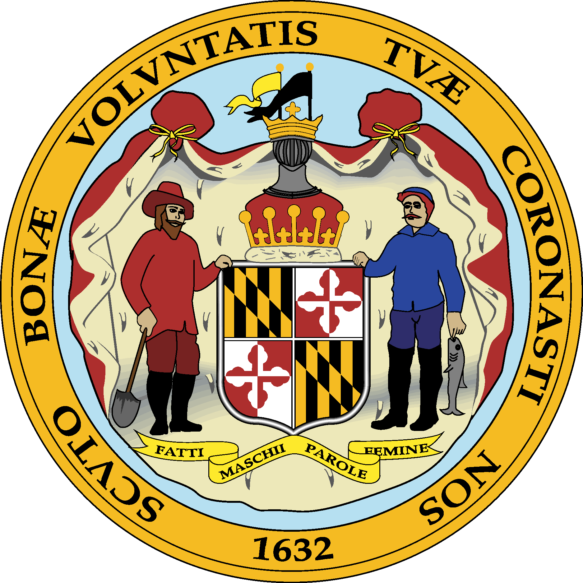State Seal Of Maryland Logo Vector Logo